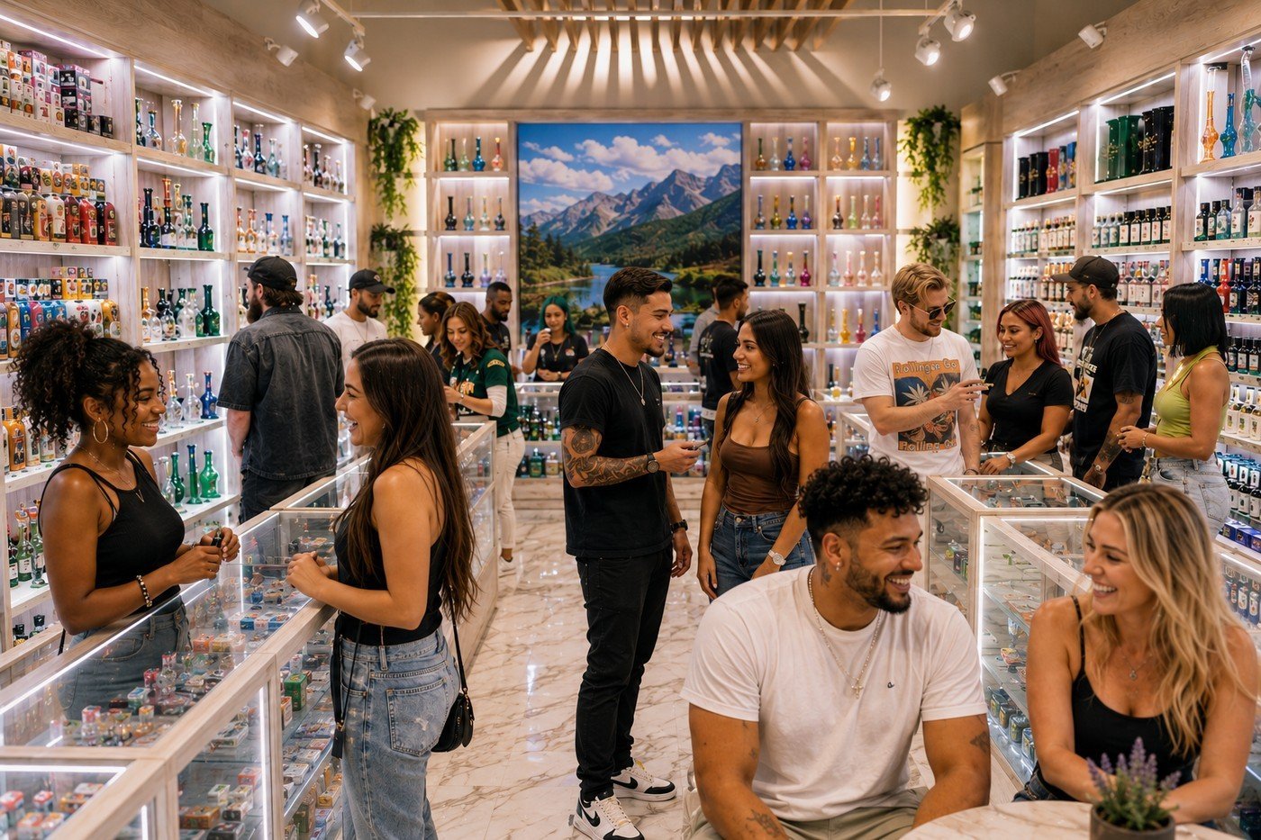 Diverse group enjoying Rolling & Co.